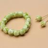 pumpie 100pcs 7mm Synthetic Coral Tulip Flower Beads Light Green Color for Bracelets Necklace Earring Jewelry Making Charms Art Craft DIY,