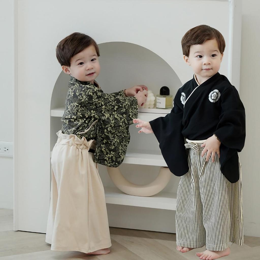 Детские хакама Хакама Детские Японские святилища 100 дней Новые Первые детские хакама Стиль HF304 [SEIWARAKU] Комбинезоны, Раздельные изделия для мальчиков, Комбинезоны, Одежда,
