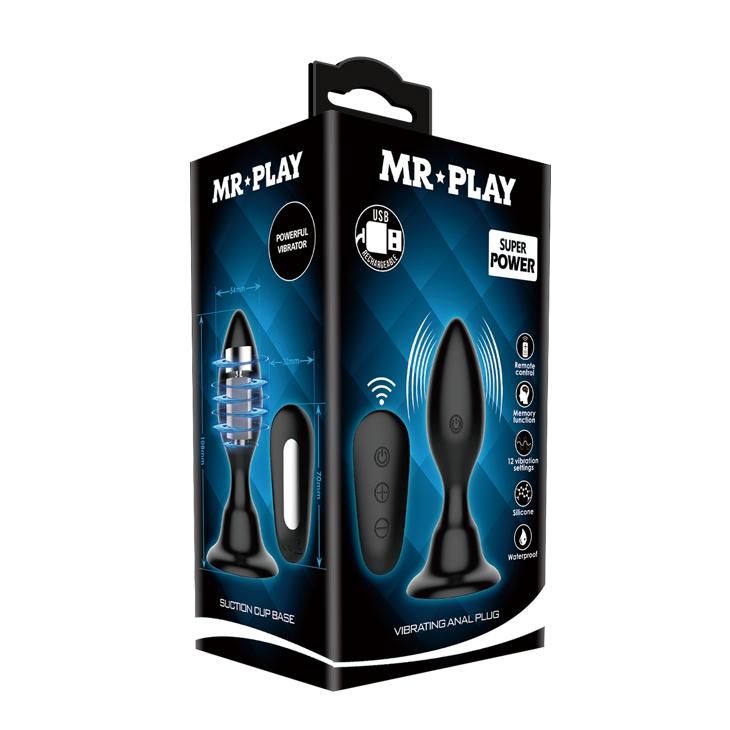 Mr Play Vibrating Plug 9 X 3.4 Cm