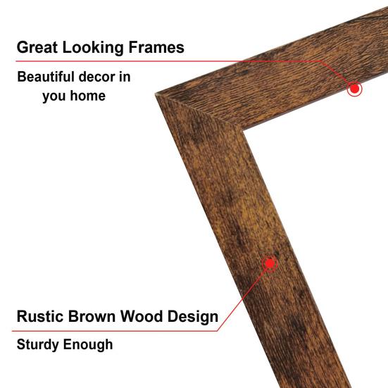 Деревянная фоторамка Минималистичная фоторамка с оргстеклом Настольная фоторамка для настенного монтажа для домашнего офиса Декор