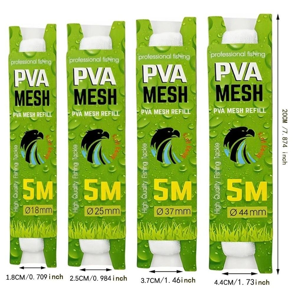 Water-soluble PVA Fishing Mesh 5M Length Fishing Nest Refill for Carp Fishing