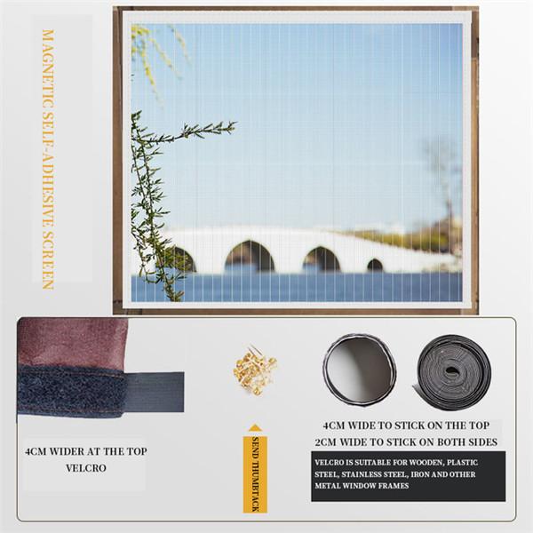 Магнитная оконная ширма от насекомых, оротективная сетка, занавеска из тюля, летняя самоклеящаяся оконная занавеска, сетка