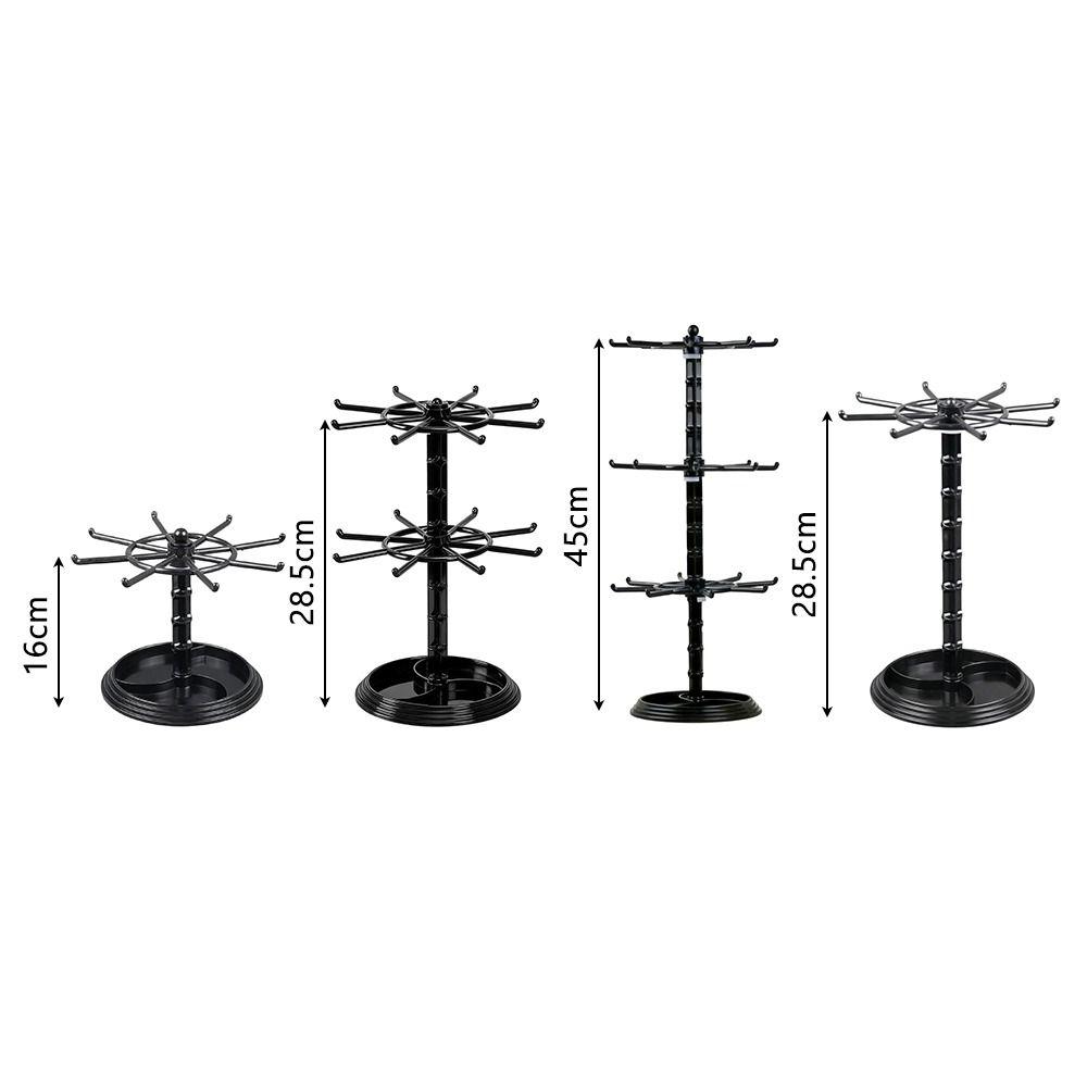 Multi-layer Keychain Hanging Rack Acrylic Material Adjustable Tiers Display Rack DIY Organizer Spinner Display Storage Rack