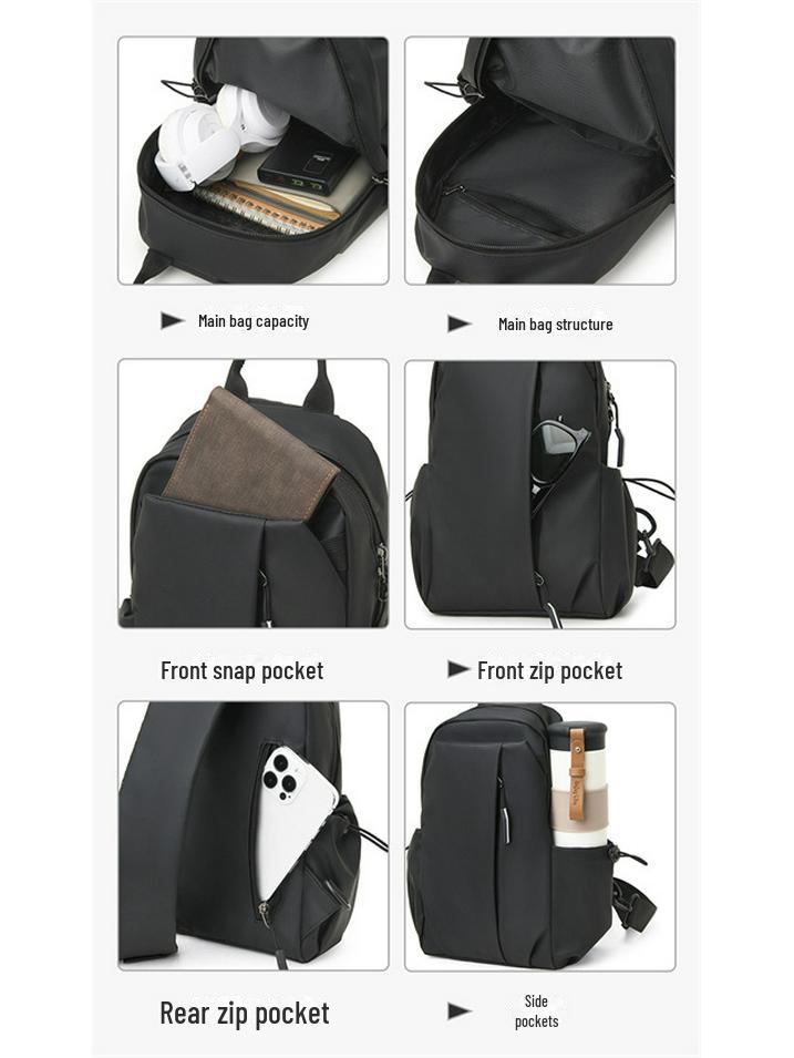 Мужская модная легкая сумка-мессенджер - стильная повседневная сумка через плечо с большой вместимостью для поездок на работу