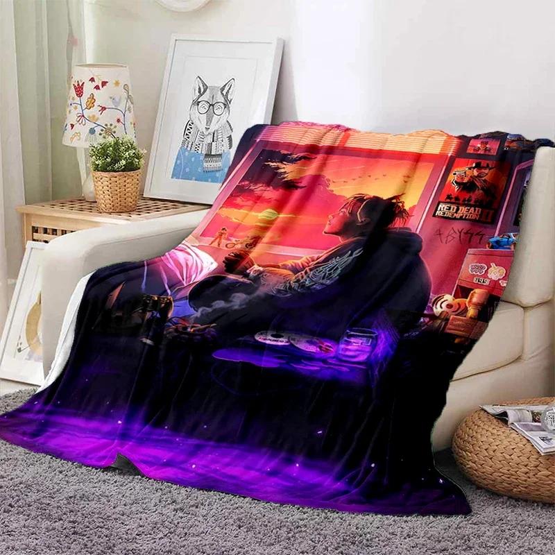 HD Juice WRLD 999 3D Legend Rapper Star Soft Plush Blanket,Flannel Throw Blanket for Living Room Bedroom Picnic Bed Sofa Cover