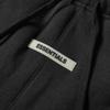 Fear of God Essentials Шорты для тренировок SS20 с логотипом и шнурком Мужские шорты Черные FOG-SS20-284