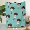 Hot Anime Comics Cute Haikyu Printed Blanket Picnic Blankets Warm Blanket Soft and Comfortable Blanket Home Travel Birthday Gift