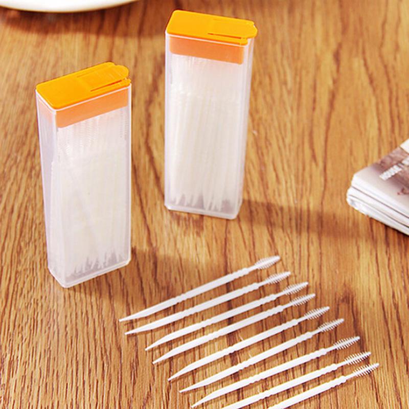 Зубочистка щетка оральная стоматологическая случайный цвет межзубные высокое качество 50 шт 50 шт портативный футляр изящные ювелирные изделия