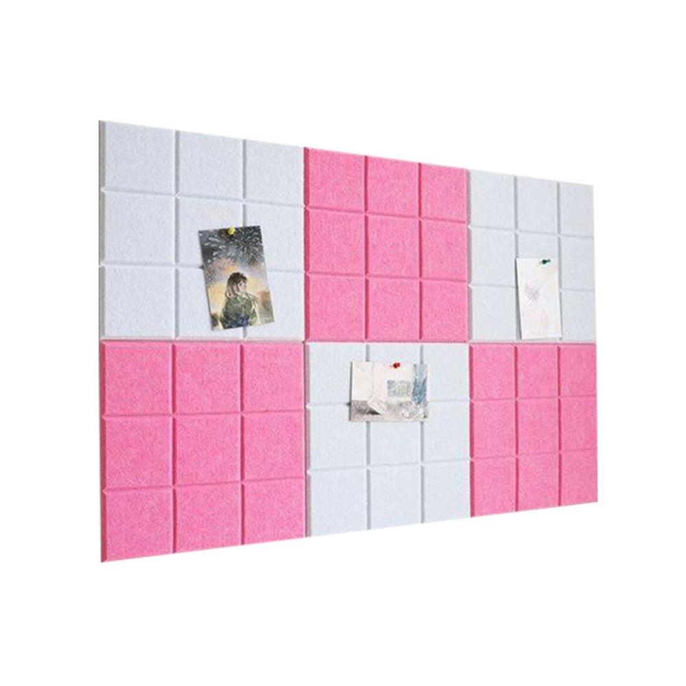 30x30cm Grid Felt Wall Panel Art Decorative Polyester Fiber Sound-absorbing Board Background Wall Display Board Display Board