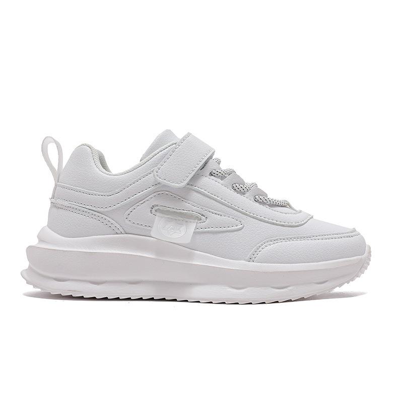 2025 Children's White Sports Shoes - All-Season Leather Sneakers for Primary School Students