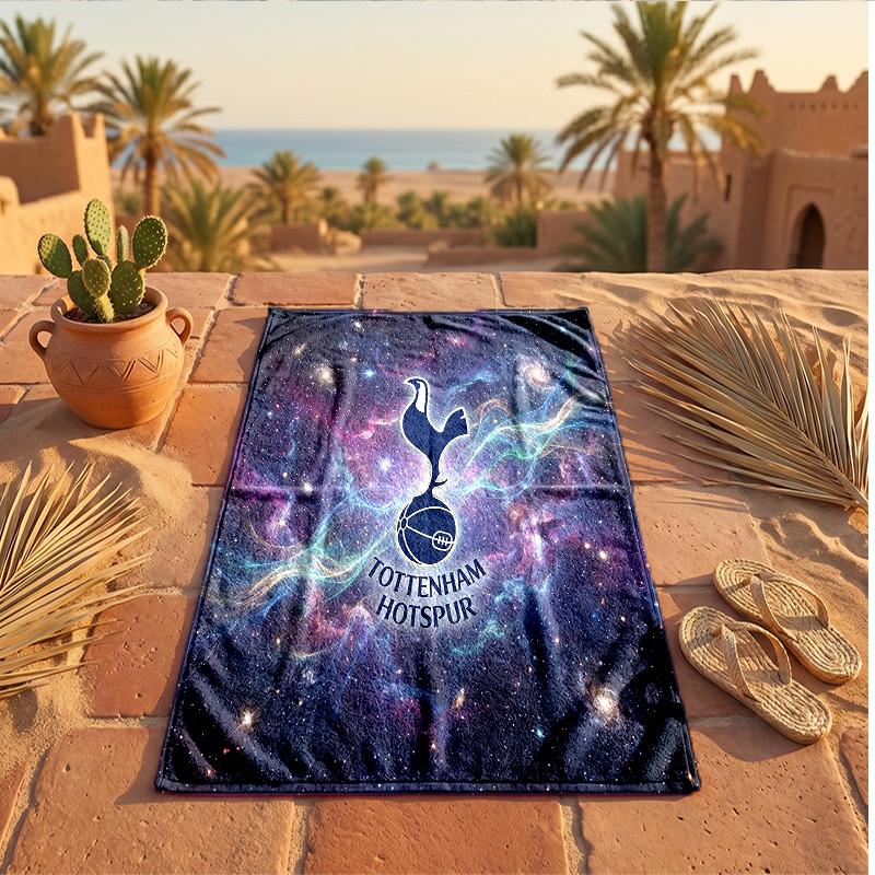 Пляжное полотенце из микрофибры с принтом Tottenham Hotspur, быстросохнущее, впитывающее, большого размера, для пляжа, плавания, путешествий