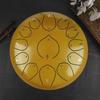 Steel Tongue Drum: 12" with 13 Sanskrit Sounds, Dust-Free, Stress-Free Design, Available In Empty Drum Color.