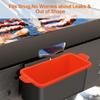 Silicone Barbecue Oil Collection Box Foldable Silicone Oil Receptacle for Foldable Grease Lined Silicone Pad