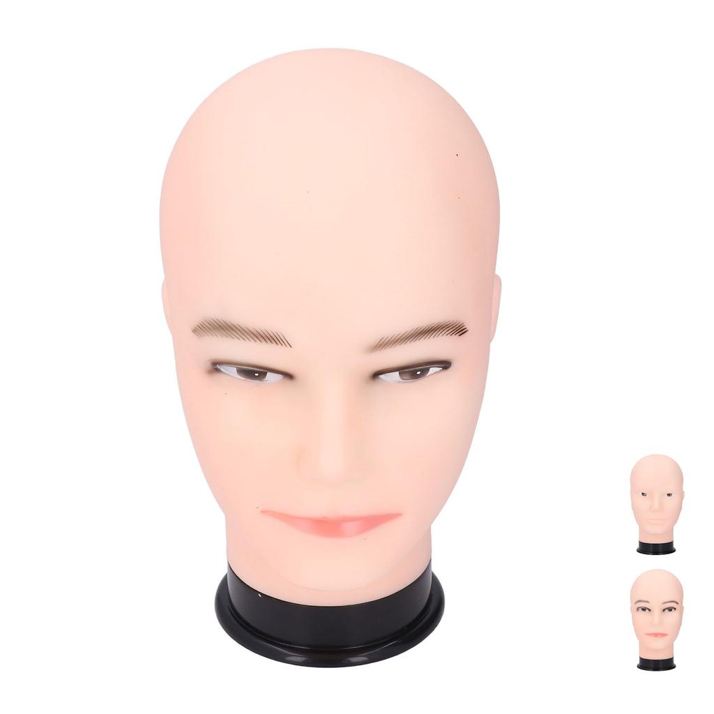 Лысая голова манекена модель ПВХ универсальный парик шляпа дисплей мужской голова манекена для салона красоты школа 