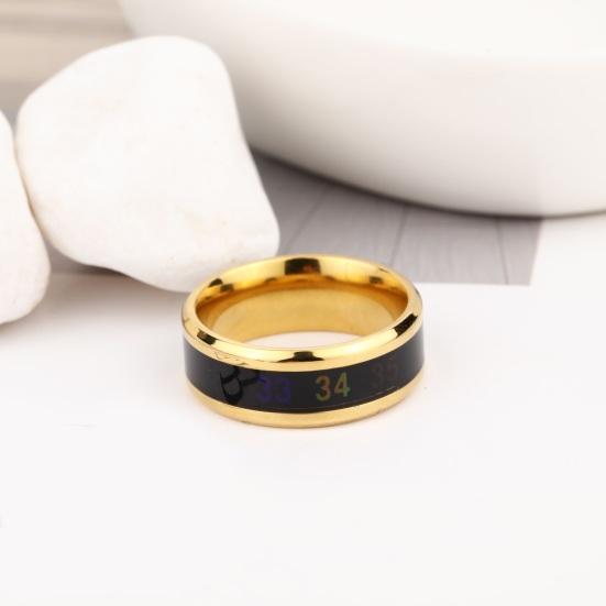 Обручальное кольцо из титановой стали, кольцо с датчиком температуры тела, интеллектуальное кольцо с датчиком температуры, мужское и женское кольцо