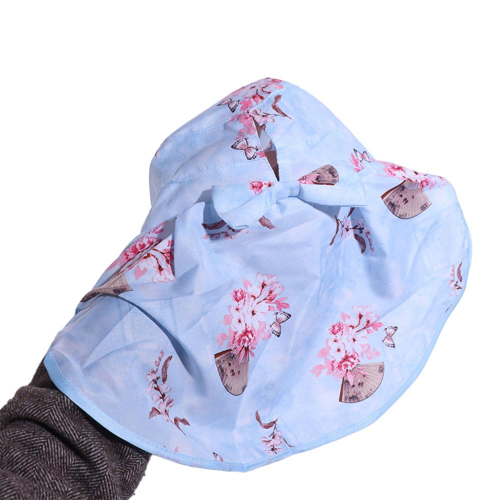 Wide-Brimmed Picking Tea Hat Flower Neck Protection Hat Sun Hat Sunshade Shawl Cap Jogging