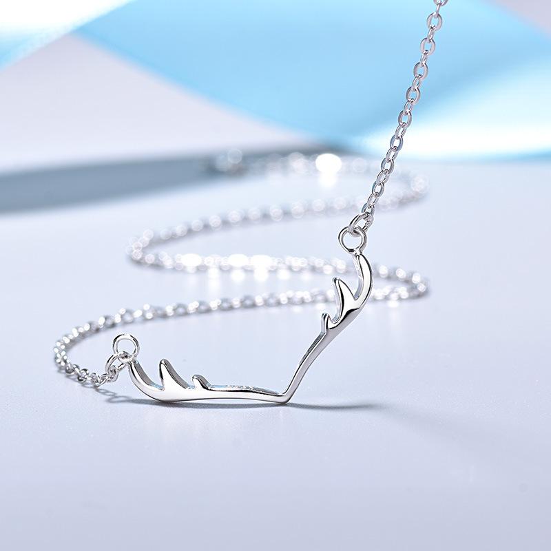 Yilu You Маленькое Ожерелье Из Рога Лося, Простая Милая Цепочка на Ключицу, Студентка Источник