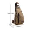 Mens Canvas Outdoor Travel Military Messenger Satchel Crossbody Shoulders Bag Backpacks