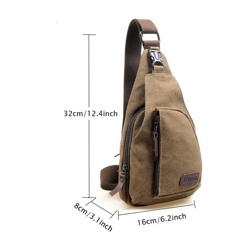 Mens Canvas Outdoor Travel Military Messenger Satchel Crossbody Shoulders Bag Backpacks
