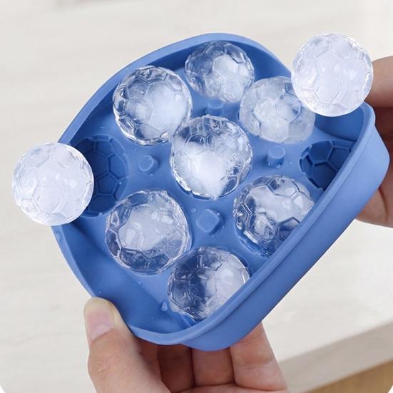 9-Compartment Covered Silicone Ice Cube Mold Dust-Proof Draining Design Ice Maker
