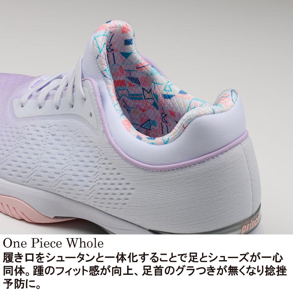 [Prince] Tennis Shoes Venus Smash AC Women's Pure White X Creola (589) 25.0 Cm