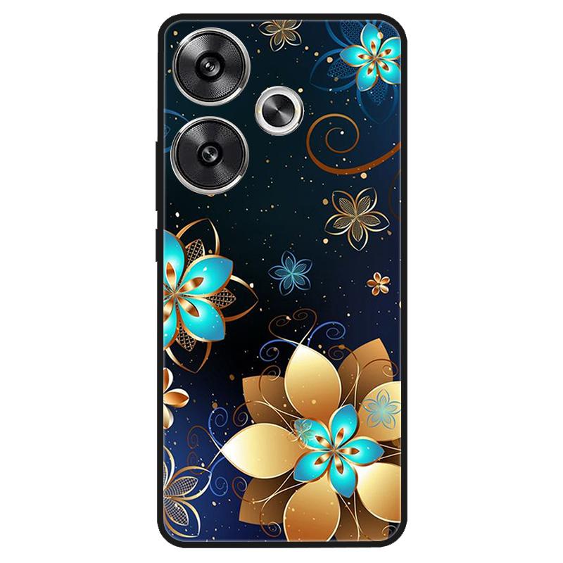 For Xiaomi Poco M6 4G Case Shockproof Soft Silicone TPU Bumper for Poco M6 4G Cover PocoM6 4G 2024 Lovely Luxury Cartoon Fundas