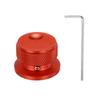 Uxcell Universal Volume Tone Control Knob with Oval Groove Indicator for Red 1/4" (6mm) Guitar, 4/5" (30x20mm)