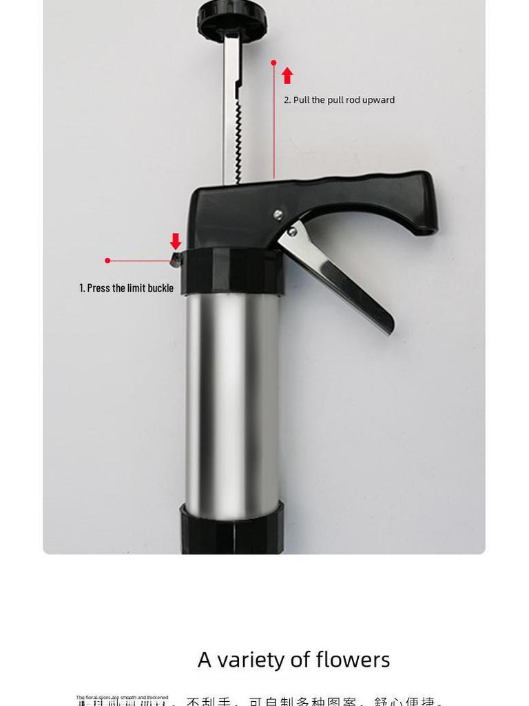 Stainless Steel Cookie Decorating Gun & Mold Set