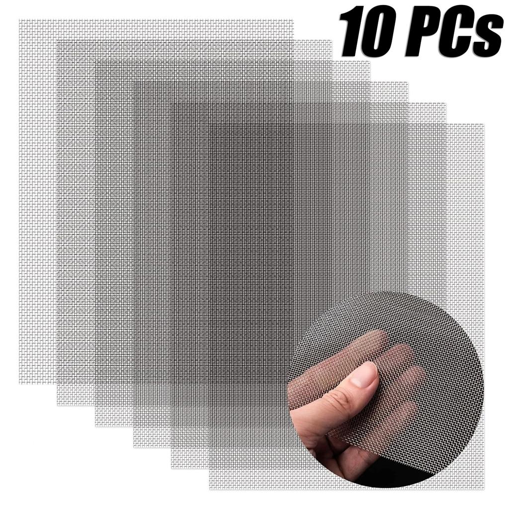 1/10Pcs Stainless Steel Car Bumper Repair Mesh Professional Bumper Crack Dent Repair Net Reinforcement Quick Repair Universal