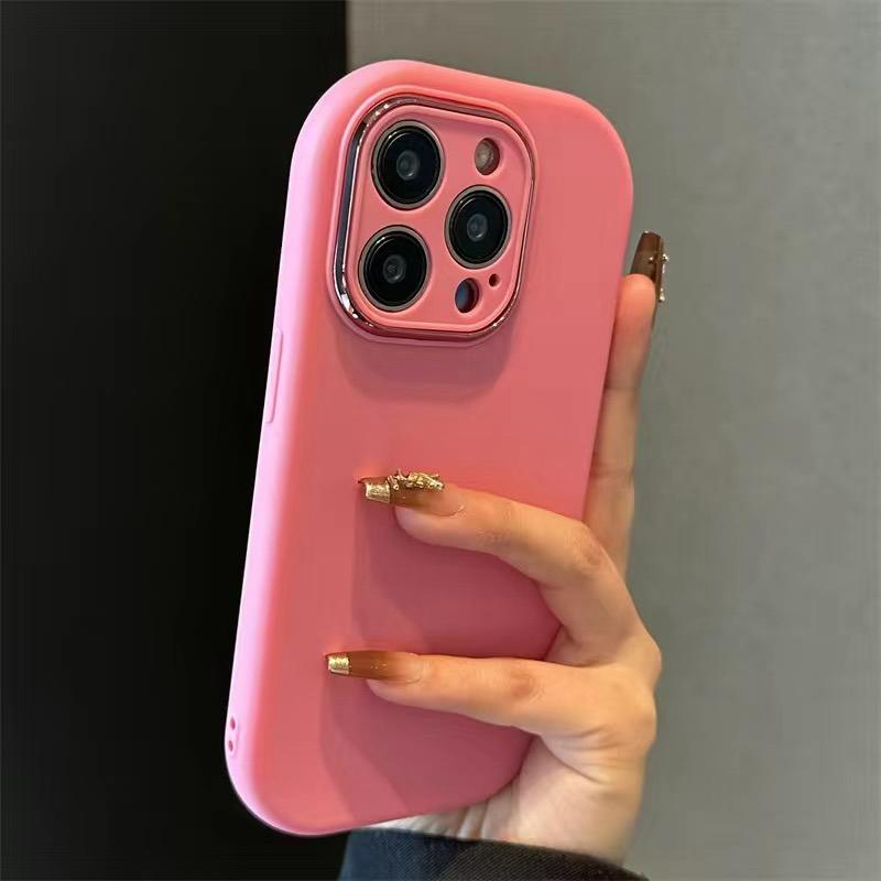 Soft Silicone Candy Phone Cases For iPhone 11 12 13 14 15 16 17 Pro Max Plus AIr Shockproof Bumper Back Cases Cover