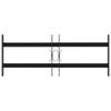 Window Safety Grid with 2 Crossbars 3 pcs 43 74 cm