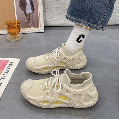 2023 весна и лето, новые летающие тканые женские туфли, спортивная обувь, женская дышащая студенческая повседневная обувь, женские резиновые туфли с низким берцем