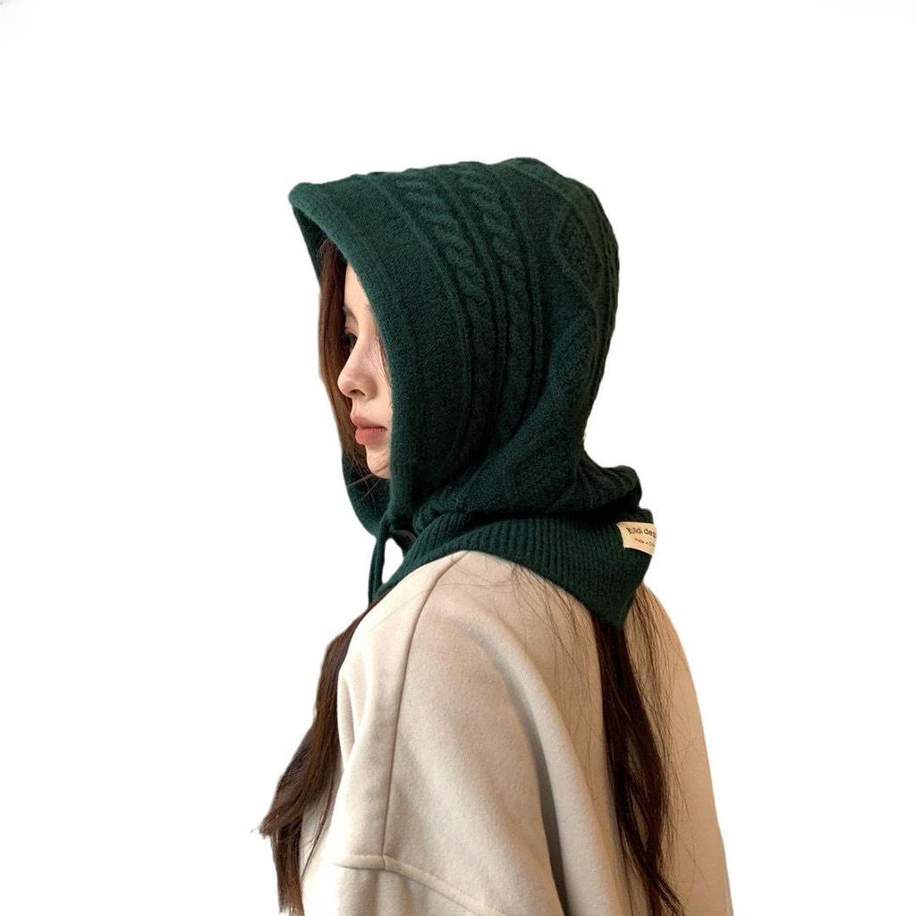 Women's Korean Winter Knit Balaclava: Warm Scarf, Ear Protection, and Hat Combo