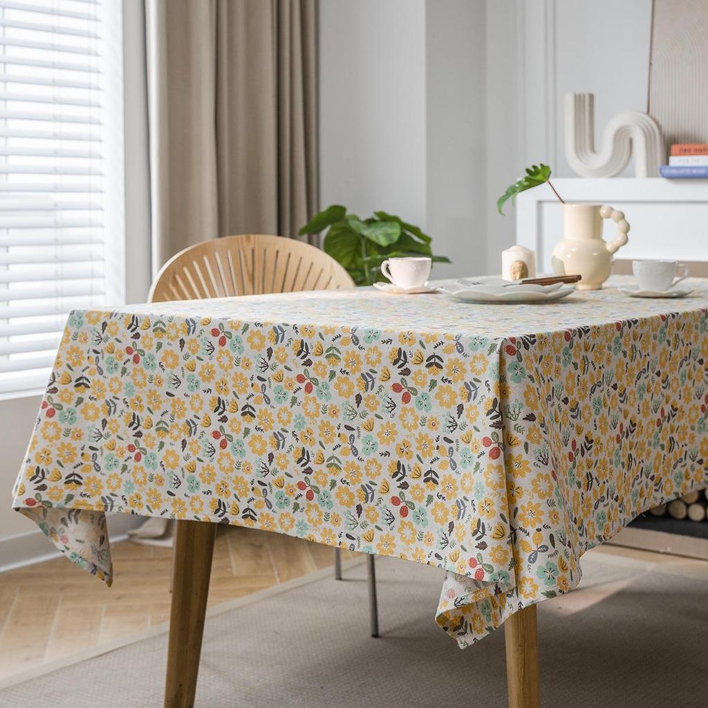 Qi Yun Retro Stripe Countryside Rectangle Tablecloth