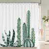 Tropical Cactus Shower Curtain Polyester Fabric Bath Curtain For The Bathroom Decorations Multi-size Printed Shower Curtains