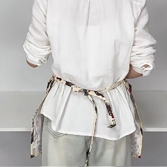 Canvas Apron with Multi-Pockets Egg Gathering Apron for Farm Home Adjustable Waist Fun Rooster Print Utility Apron for Gardening Cooking