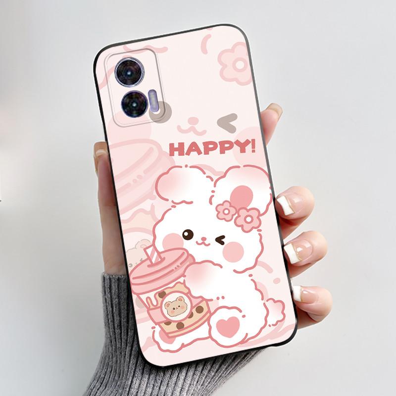 For Motorola Edge 30 Neo Case Fashion Luxury Cute Cool Black TPU Soft Cover For Moto Edge 30 Lite Fundas Edge30 Fusion Bumper