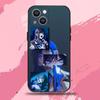 Чехол для телефона Ado Kyogen X Uta для iPhone 16,15,14,13,12,11 Plus,Pro Max,XS,X,XR,SE,Mini,8,7, Мягкий силиконовый черный чехол