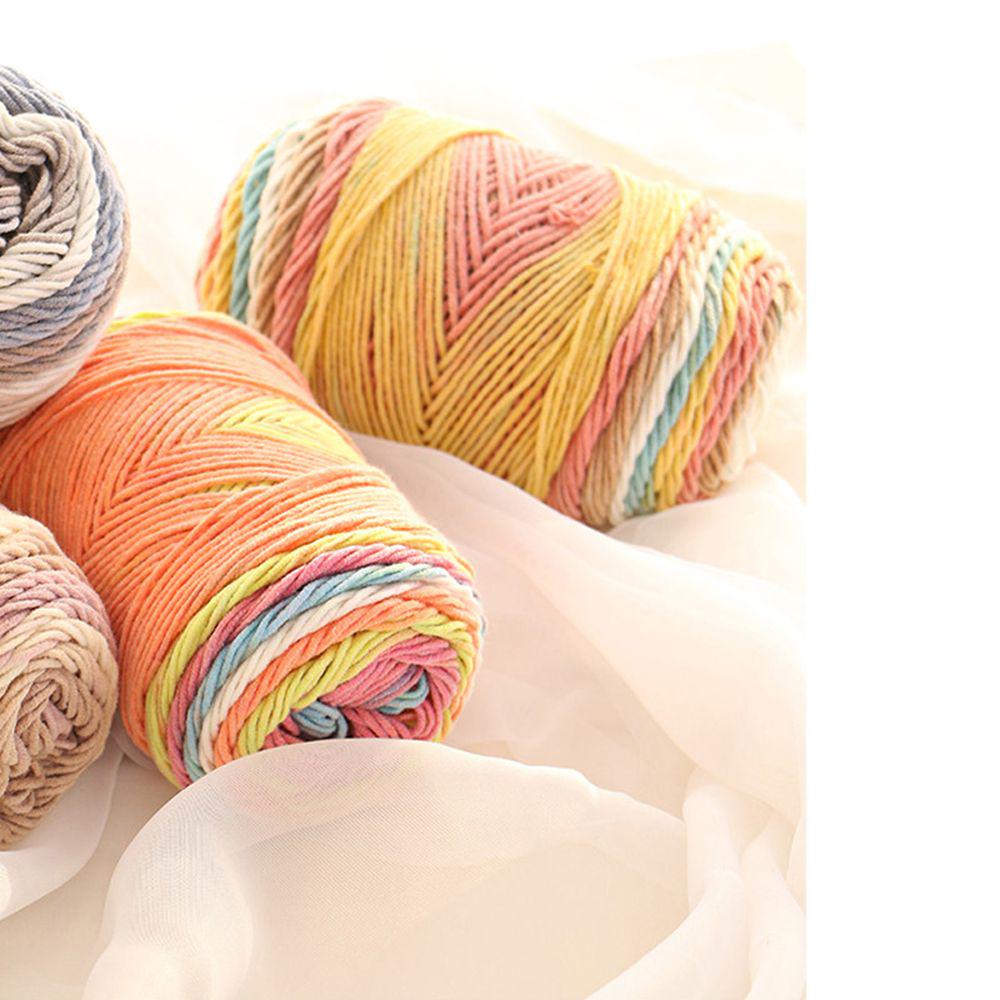 100grams Thick Soft Rainbow Color DIY Sweater Crochet Knitting Cotton Hand-woven Wool Yarn