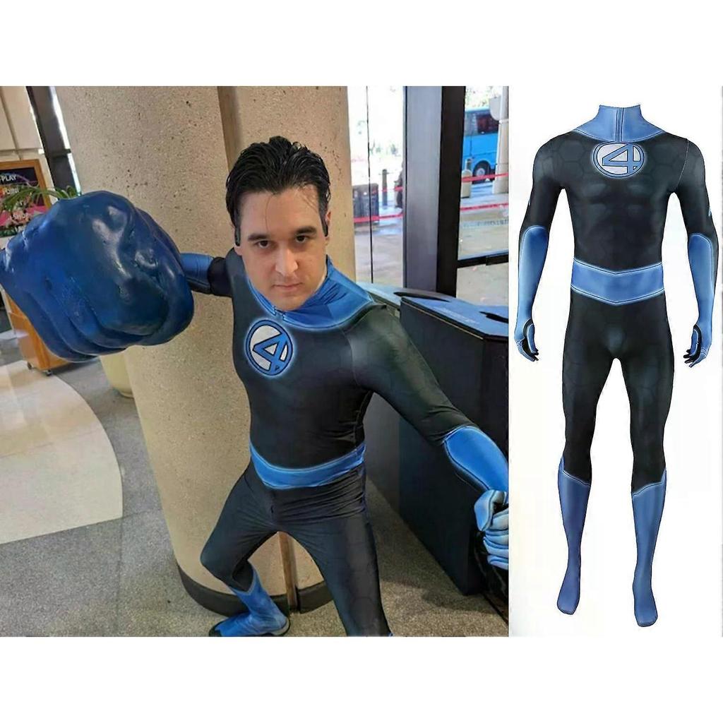 Fantastic Four Cosplay Costume Superhero 3D Printed Spandex Bodysuit Mister Fantastic Richards Zentai Outfit Halloween Costume