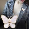 Butterflies Brooch Elegant Temperament Dainty Fairy Wedding Gift Faux Pearl Butterflies Shaped Business Suit
