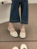 Fashion 2025 Spring Summer Thick Heel Women Mules Slippers Shoes Fashion Cover Toe Slip On Shoes Ladies Casual Street Style Sandalias