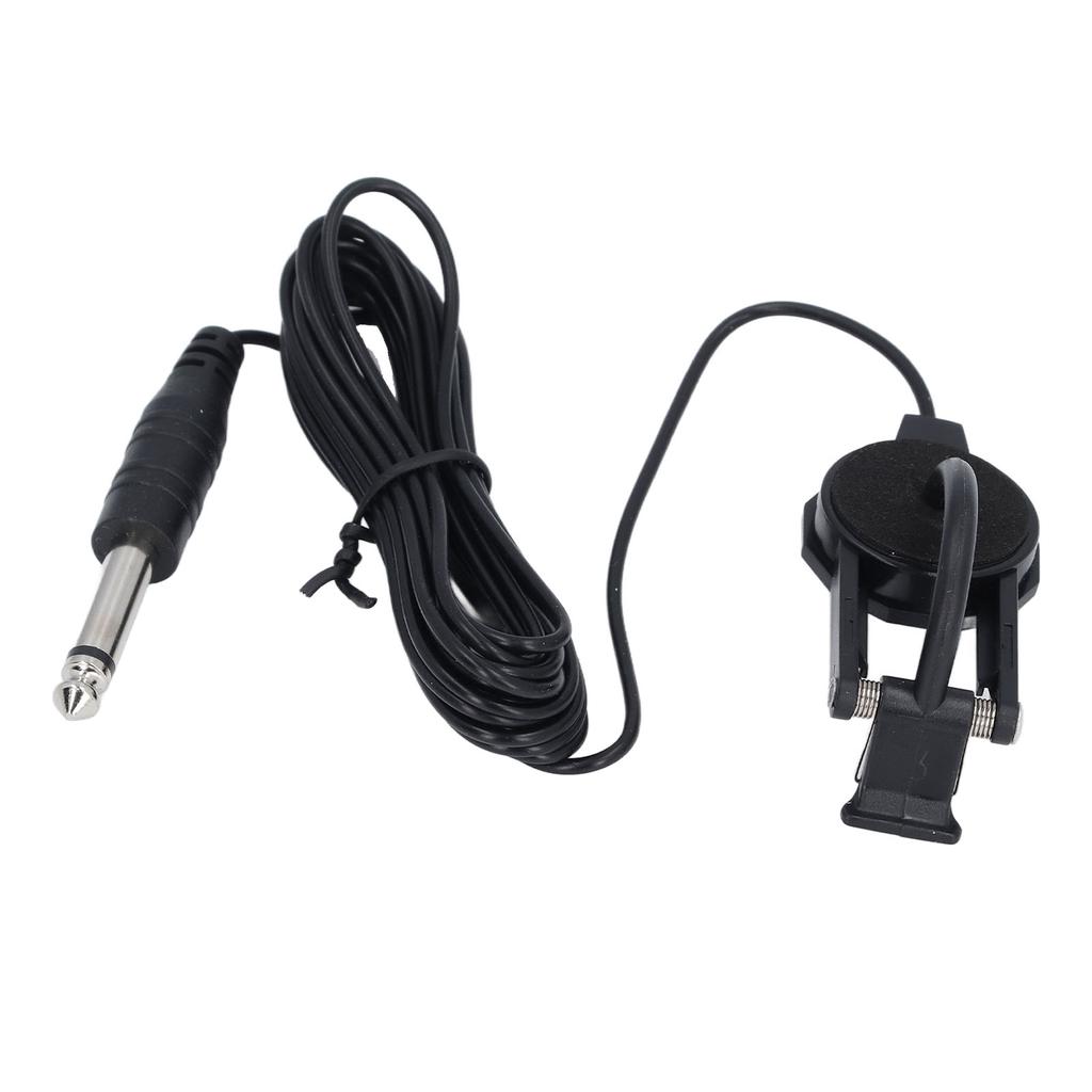 Violin Acoustic Pickup Portable Hole Free Patch ABS and Metal Clip On Violin Pick Up