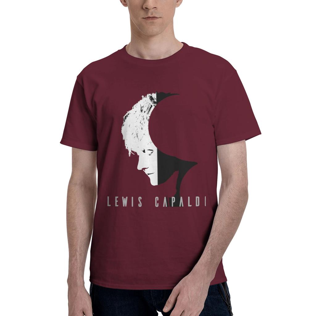Custom LLewis CCapaldis T Shirts Men Pure Cotton Tee Tops SingerSongwriter Tshirts ShortSleeve Casual Tshirt Clothes