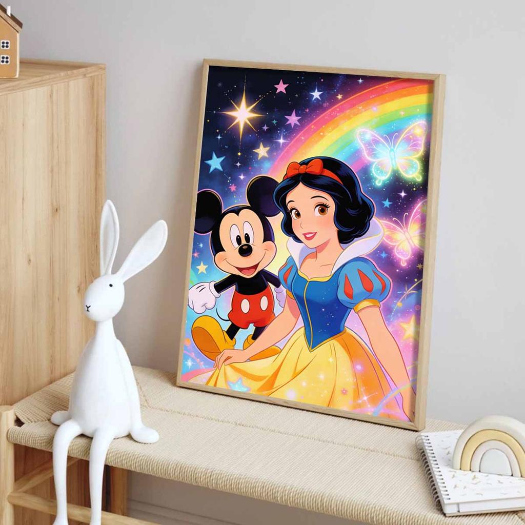 Disney Набор для алмазной мозаики Полная выкладка круглыми стразами Микки Белоснежка Декор Домашний декор Поделка Подарок
