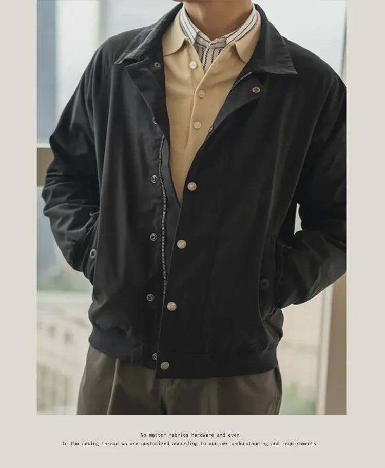 GDDQSDC мужская куртка Harrington G9 Retro Commuter цвета хаки с лацканами на весну/осень