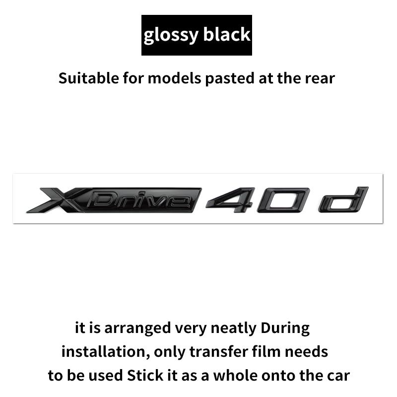 Suitable for BMW X1 X2 X3 X4 X5 X6 X7 F49 U12 F39 G08 G18 F15 F25 F26 G01 G02 G05 G06 G07 logo alphanumeric