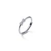 925 Sterling Silver Bow Ring - Women's Adjustable Open Design, Trendy Niche Style Jewelry