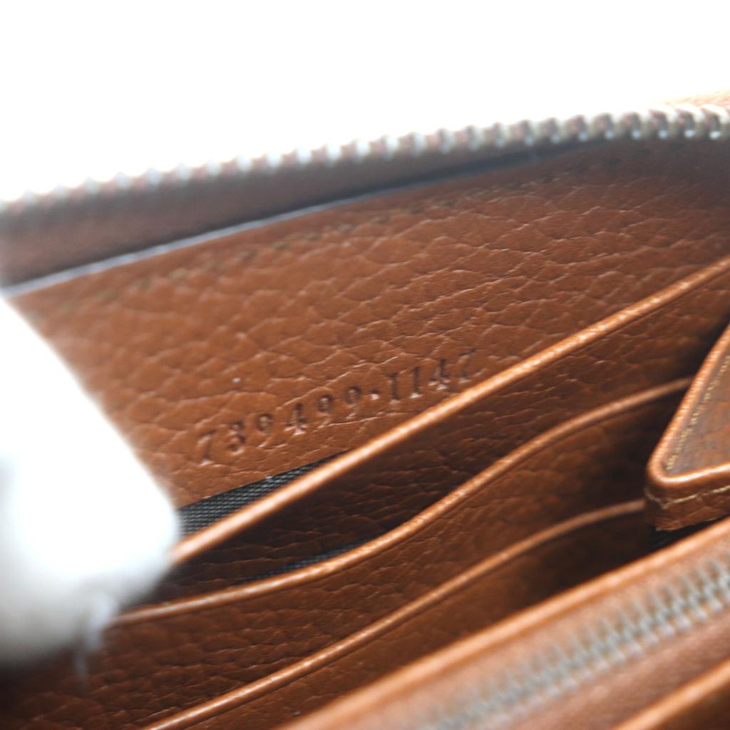 Pristine GUCCI Purse Bamboo GG Marmont Brown leather mens 739499 Used