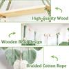 Nordic Woven Wall Tapestry – Leaf-Shaped Hanging Décor with Storage